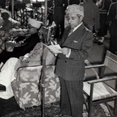 D P Dhar accompanying former president of India Dr. Rajendra Prasad while inaugurating Ganderbal Power Project in 1955.