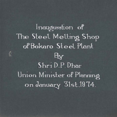 DP-Dhar-inaugurating-the-Steel-Melting-Plant-of-Bokaro-at-Jharkhand-on-31-January-1974-8