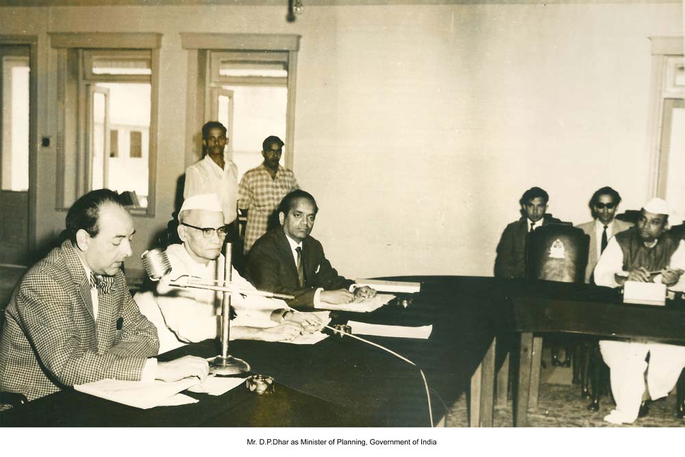 D.P. Dhar as Minister of Planning